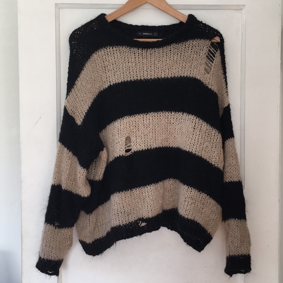 Zara | Sweaters | Zara Black Taupe 